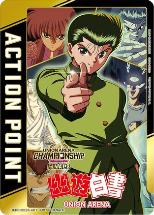 Image of Action Point Card (AP11) (25-26 Finals) (UEPR/2026-AP11) - Union Arena Promotion Cards Foil