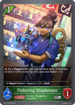 Image of Tinkering Shopkeeper (BP14-010EN) - BP14 Banquet of Dreams