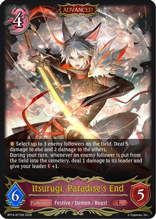Image of Itsurugi, Paradise's End (BP14-071EN) - BP14 Banquet of Dreams