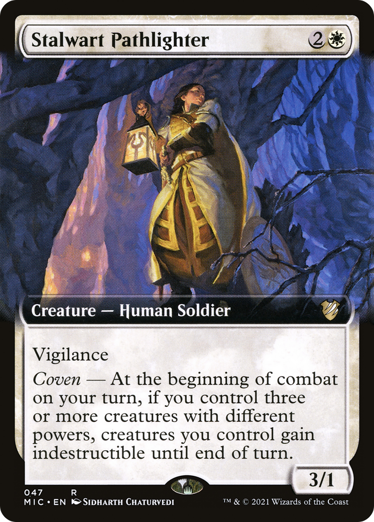Image of Stalwart Pathlighter (Extended Art) (MIC-047) - Midnight Hunt Commander: (Extended Art)