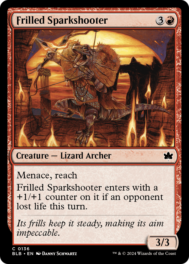Image of Frilled Sparkshooter (BLB-136) - Bloomburrow