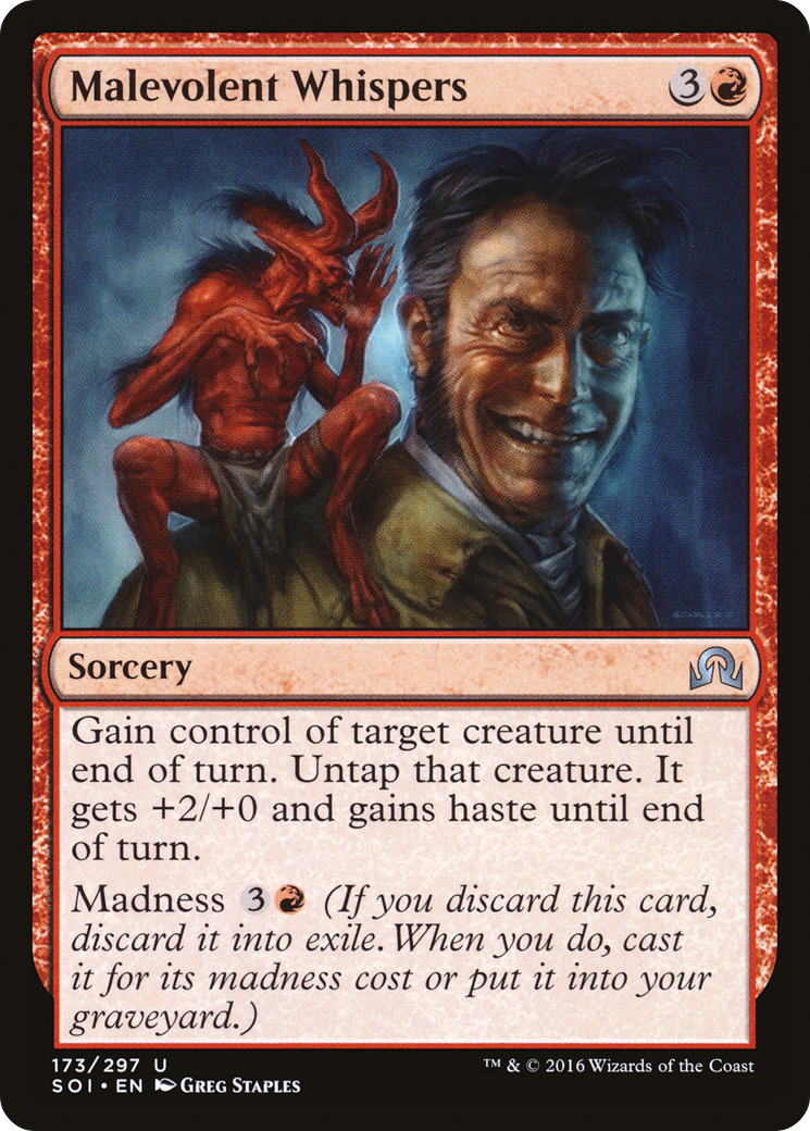 Image of Malevolent Whispers (SOI-173) - Shadows over Innistrad