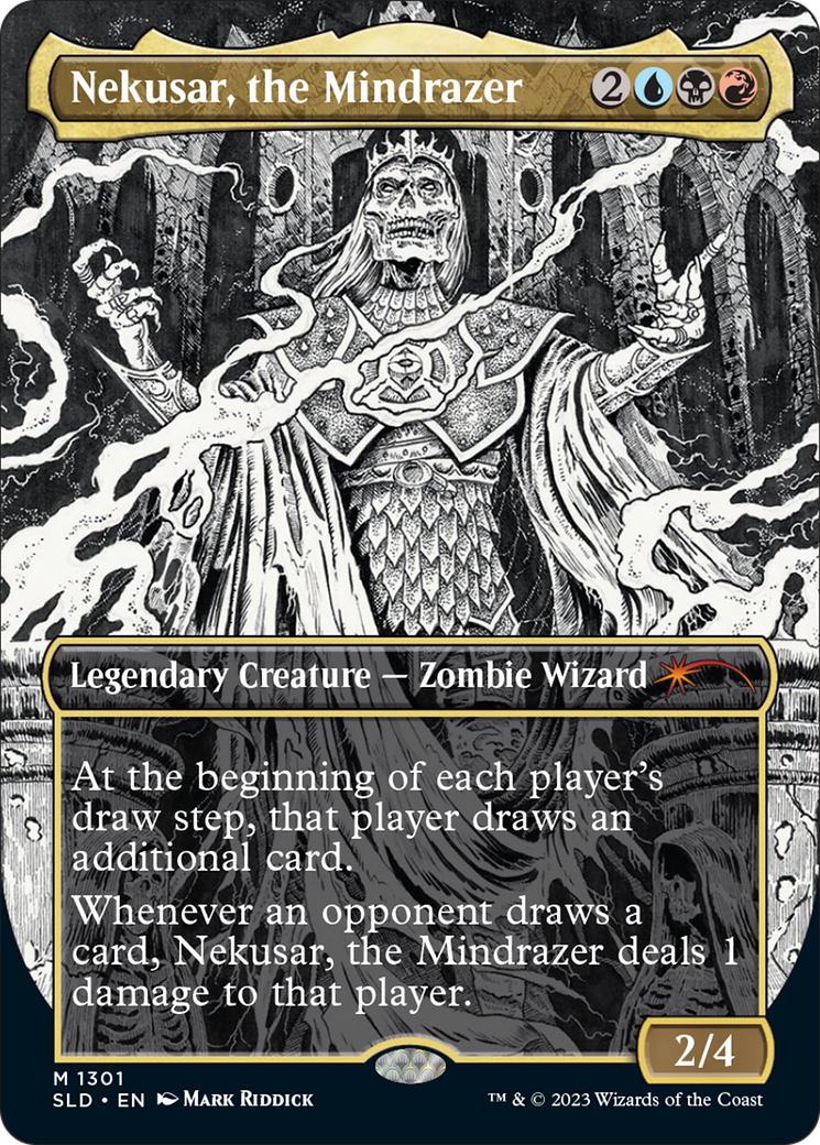Image of Nekusar, the Mindrazer (SLD-1301) - Secret Lair Drop (Borderless) Foil