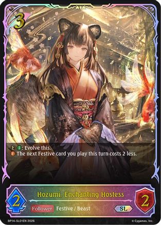 Image of Hozumi, Enchanting Hostess (SL) (BP14-SL01EN) - BP14 Banquet of Dreams