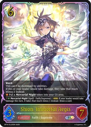 Image of Shion, Immortal Aegis (SL) (BP14-SL20EN) - BP14 Banquet of Dreams