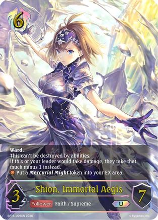Image of Shion, Immortal Aegis (U) (BP14-U06EN) - BP14 Banquet of Dreams