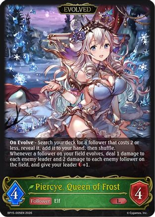 Image of Piercye, Queen of Frost (Evolved) (BP15-005EN) - BP15 Trial of the Omens