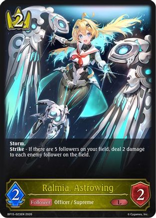 Image of Ralmia, Astrowing (BP15-023EN) - BP15 Trial of the Omens
