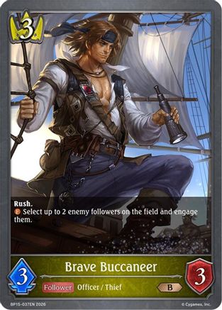 Image of Brave Buccaneer (BP15-037EN) - BP15 Trial of the Omens