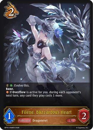 Image of Filene, Blizzardous Heart (BP15-058EN) - BP15 Trial of the Omens