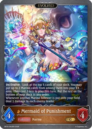 Image of Mermaid of Punishment (Evolved) (BP15-063EN) - BP15 Trial of the Omens