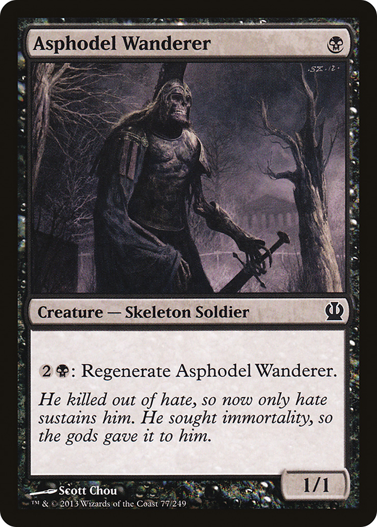 Image of Asphodel Wanderer (THS-077) - Theros Foil