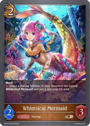 Image of Whimsical Mermaid (BP15-075EN) - BP15 Trial of the Omens