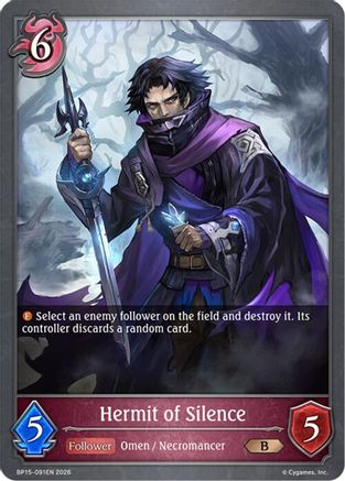 Image of Hermit of Silence (BP15-091EN) - BP15 Trial of the Omens