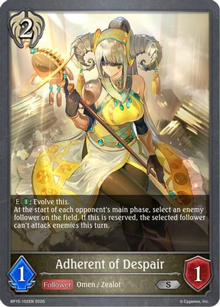 Image of Adherent of Despair (BP15-102EN) - BP15 Trial of the Omens