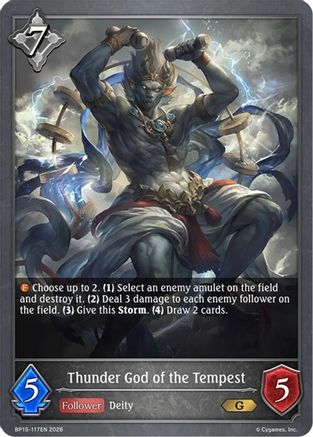 Image of Thunder God of the Tempest (BP15-117EN) - BP15 Trial of the Omens