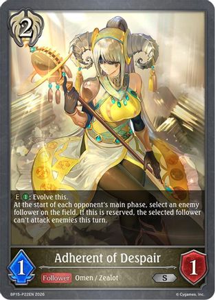 Image of Adherent of Despair - P22 (Foil) (BP15-P22EN) - BP15 Trial of the Omens