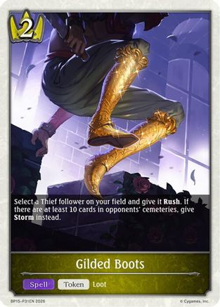 Image of Gilded Boots - P31 (Foil) (BP15-P31EN) - BP15 Trial of the Omens