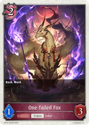 Image of One-Tailed Fox - P34 (Foil) (BP15-P34EN) - BP15 Trial of the Omens