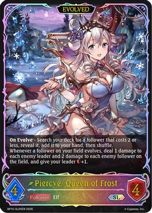 Image of Piercye, Queen of Frost (Evolved) (SL) (BP15-SL05EN) - BP15 Trial of the Omens