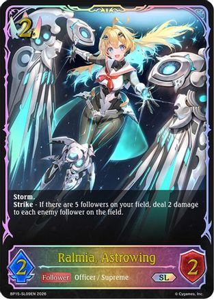 Image of Ralmia, Astrowing (SL) (BP15-SL09EN) - BP15 Trial of the Omens