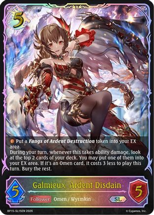 Image of Galmieux, Ardent Disdain (SL) (BP15-SL15EN) - BP15 Trial of the Omens