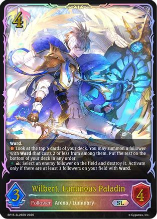 Image of Wilbert, Luminous Paladin (SL) (BP15-SL26EN) - BP15 Trial of the Omens