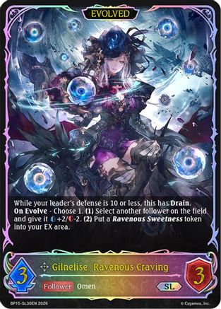 Image of Gilnelise, Ravenous Craving (Evolved) (SL) (BP15-SL30EN) - BP15 Trial of the Omens