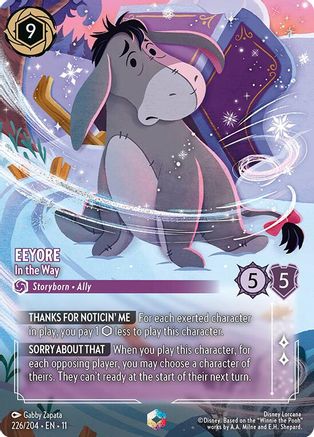 Image of Eeyore - In the Way (Enchanted) (226/204) - Winterspell Holofoil