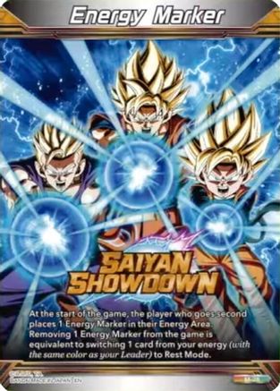 Image of Energy Marker - Saiyan Showdown (M-28) (M-28) - Fearsome Rivals Foil