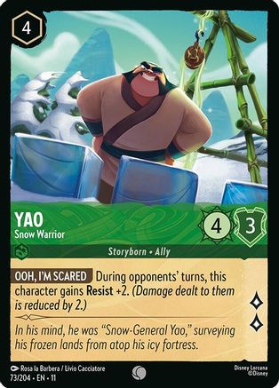 Image of Yao - Snow Warrior (73/204) - Winterspell Cold Foil