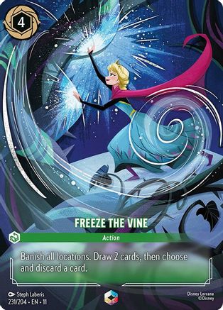 Image of Freeze the Vine (Enchanted) (231/204) - Winterspell Holofoil