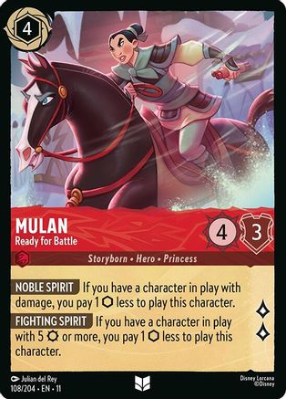 Image of Mulan - Ready for Battle (108/204) - Winterspell Cold Foil