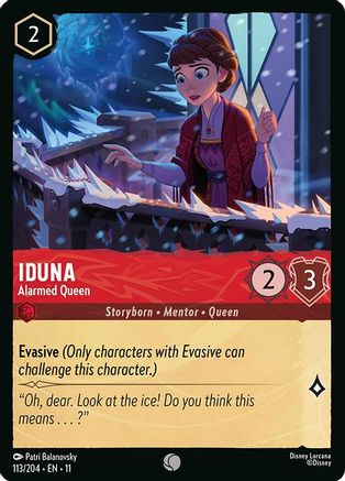 Image of Iduna - Alarmed Queen (113/204) - Winterspell Cold Foil