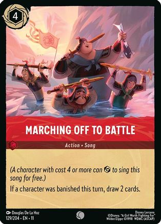 Image of Marching Off to Battle (129/204) - Winterspell Cold Foil