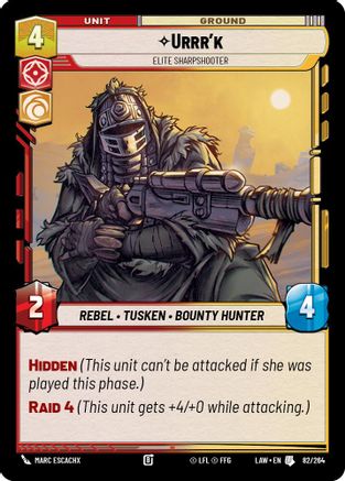 Image of Urrr'k - Elite Sharpshooter (82/264) - A Lawless Time