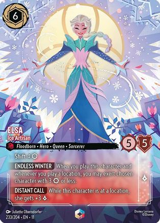 Image of Elsa - Ice Artisan (Enchanted) (233/204) - Winterspell Holofoil