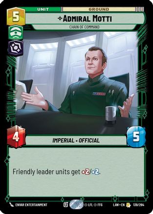 Image of Admiral Motti - Chain of Command (139/264) - A Lawless Time