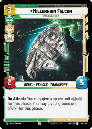 Image of Millennium Falcon - Dodging Patrols (68/264) - A Lawless Time
