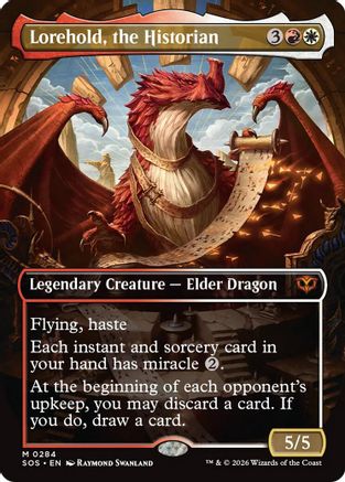 Image of Lorehold, the Historian (Borderless) (SOS-284) - Secrets of Strixhaven Foil