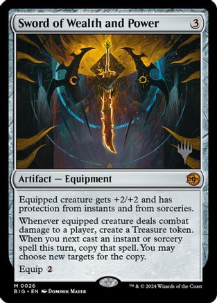 Image of Sword of Wealth and Power (PPECL-026) - Promo Pack: Lorwyn Eclipsed Foil