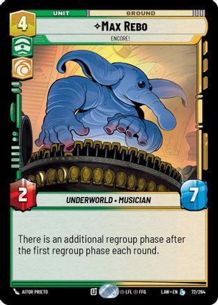 Image of Max Rebo - Encore! (72/264) - A Lawless Time