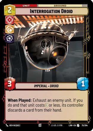 Image of Interrogation Droid (75/264) - A Lawless Time