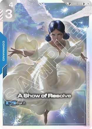 Image of A Show of Resolve (SP) (U+) (GD01-100) - Steel Requiem Holofoil