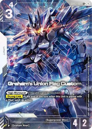 Image of Graham's Union Flag Custom (LR+) (GD03-069) - Steel Requiem Holofoil