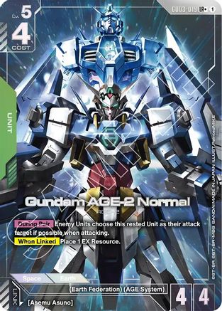 Image of Gundam AGE-2 Normal (LR+) (GD03-019) - Steel Requiem Holofoil