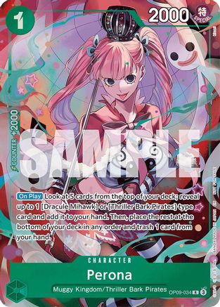 Image of Perona - OP09-034 (OP09-034) - Extra Booster: One Piece Heroines Edition Foil