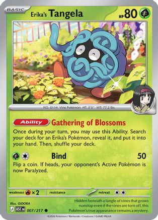Image of Erika's Tangela 007/217  ME Ascended Heroes - Common