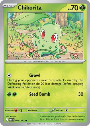 Image of Chikorita 008  ME Ascended Heroes - Common
