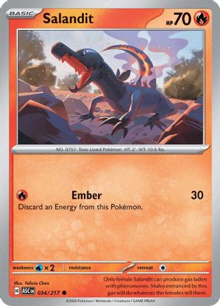 Image of Salandit 034  ME Ascended Heroes - Common